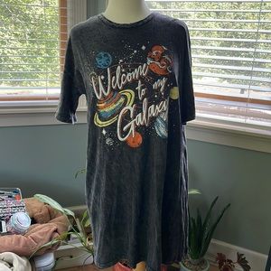 T-Shirt Dress- Caution to the Wind
